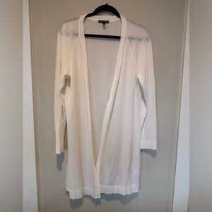 Eileen Fisher Classic White Knitwear Cardigan Small